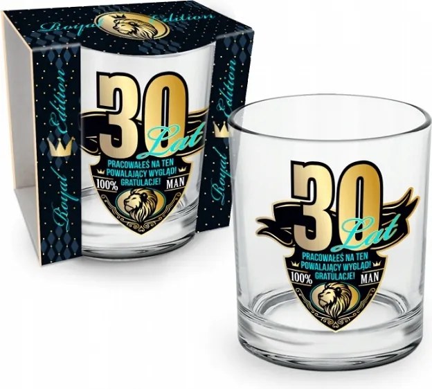 Whiskys Pohár 30 Éves 30 Születésnap 100% Férfi