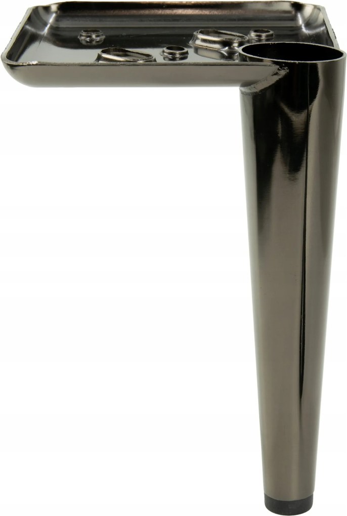 Bútláb, tű alakú, fekete króm, 15 cm magas