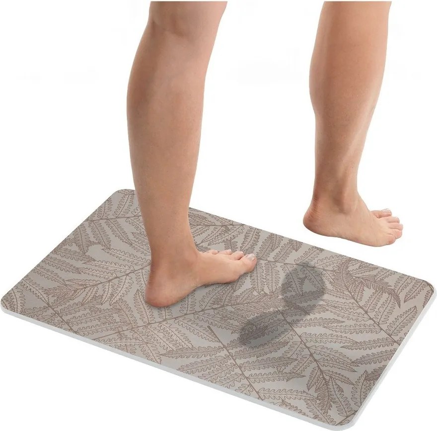 Világosbarna kovaföld fürdőszobai kilépő 39x60 cm Dafni – Wenko