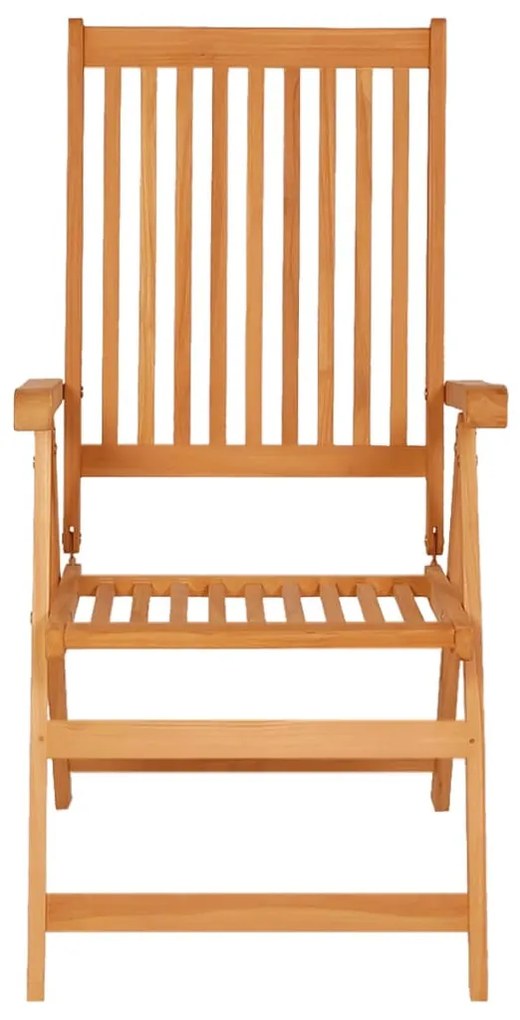 2 db tömör tíkfa kerti szék szürke kockás párnákkal