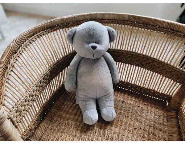 Moonie - Snuggle buddy dallammal és világítással medvebocs 2.0 ezüst