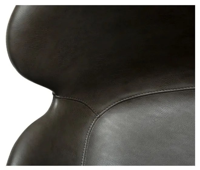 Szürke kárpitozott karfás étkezőfotel Gaia – DAN-FORM Denmark