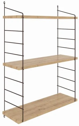 ARMONI fali polc 85x72 cm bézs/barna