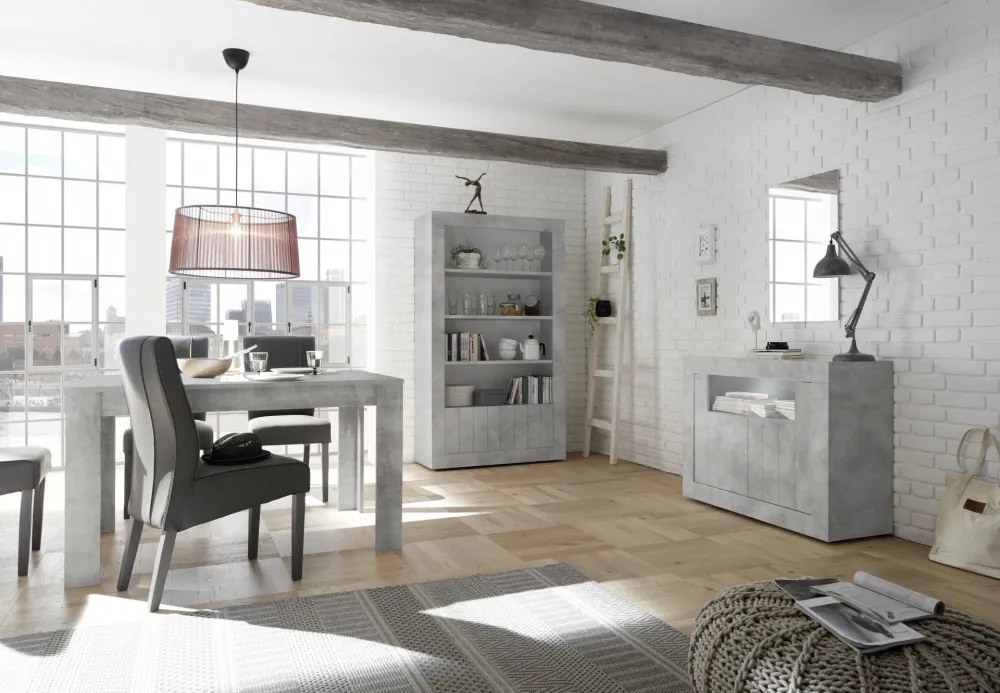 URBINO Beton Bővíthető Étkezőasztal 137-185cm