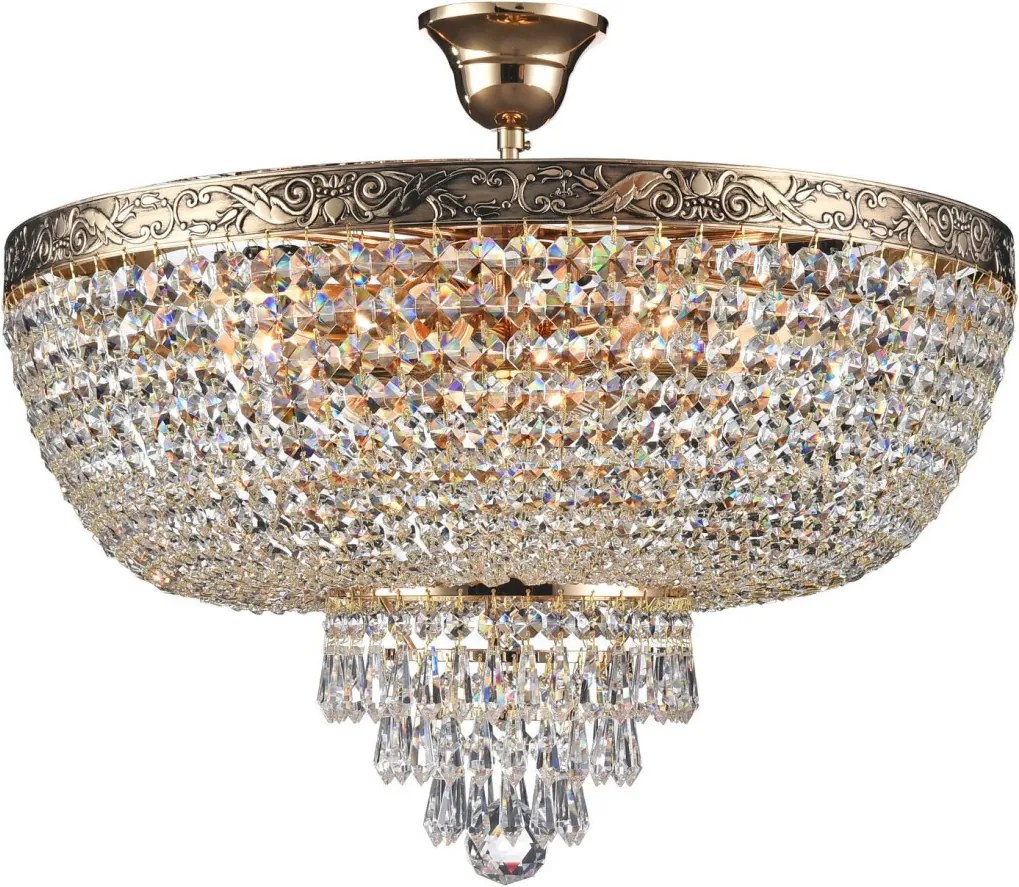 MAYTONI DIA890-CL-06-G PALACE Kristály Mennyezeti Lámpa Antik Arany E27 IP20