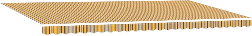 vidaXL Behúzható napellenző Sokszínű 600 ×300 cm szövet