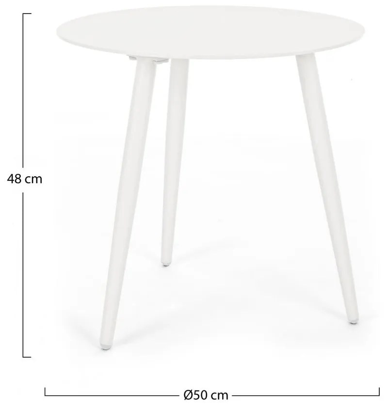 Alumínium kerek kerti kisasztal ø 50 cm Ridley – Bizzotto
