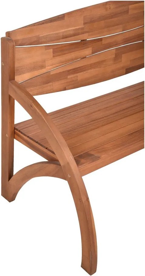 Barna tömörfa kerti pad Hadia – Garden Pleasure