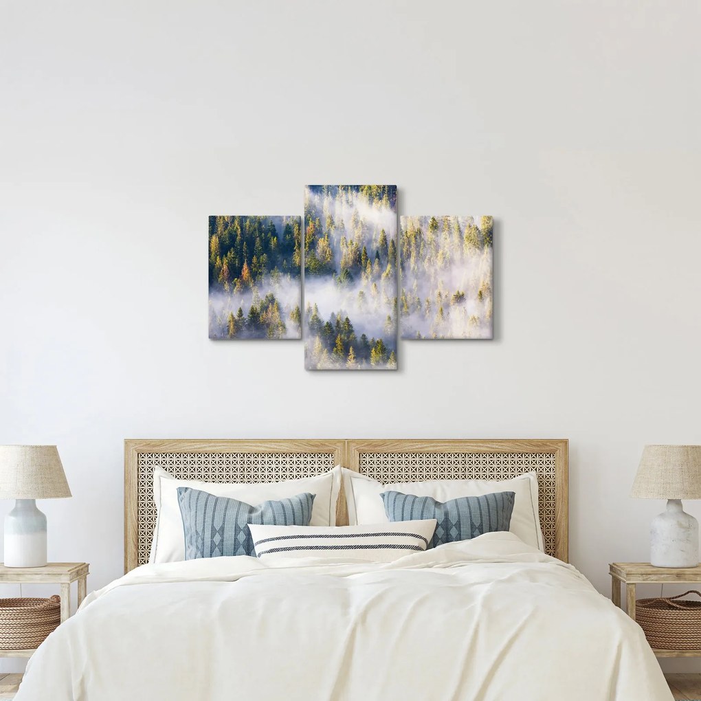 Fák képe a ködben (90x60 cm)