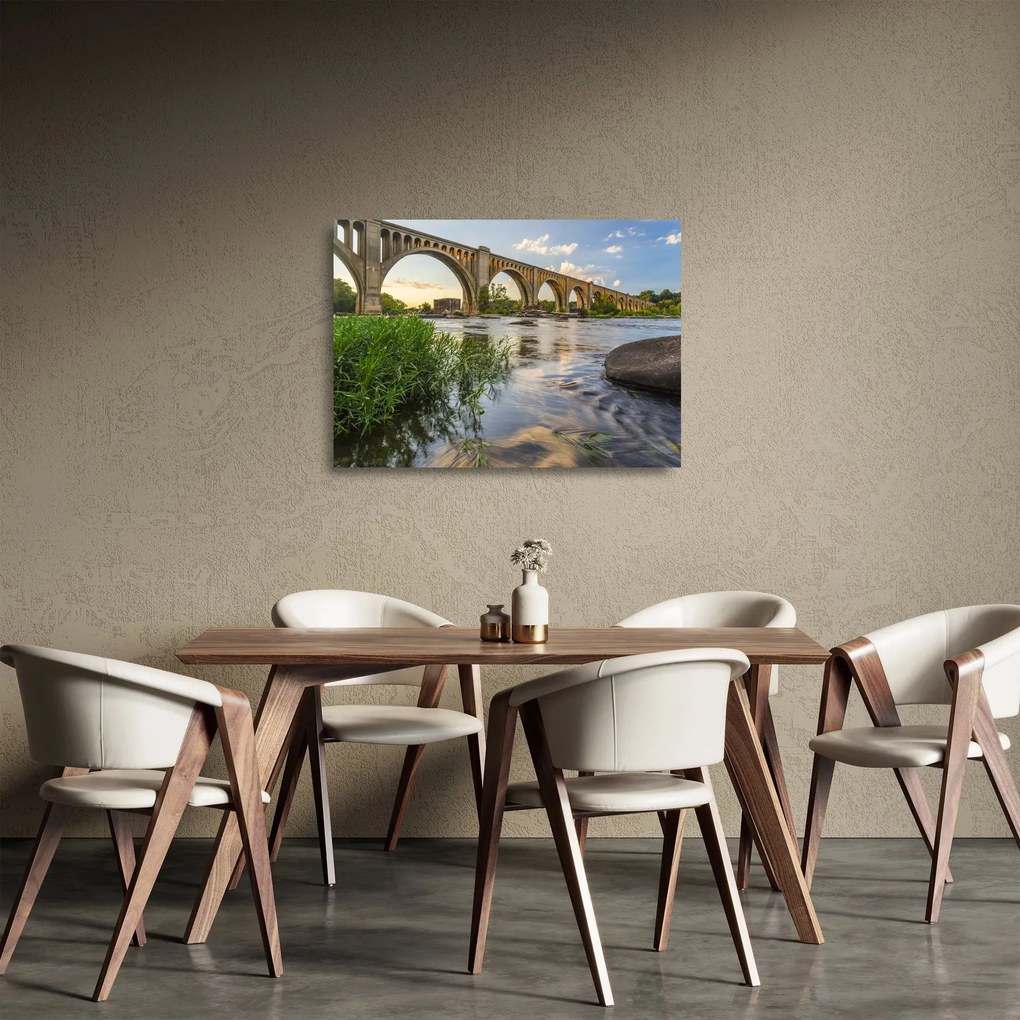 Üveg kép - Richmond vasúti híd (70x50 cm)