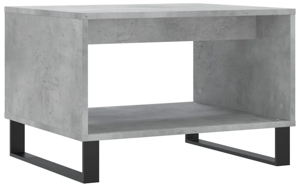 Betonszürke szerelt fa dohányzóasztal 60 x 50 x 40 cm