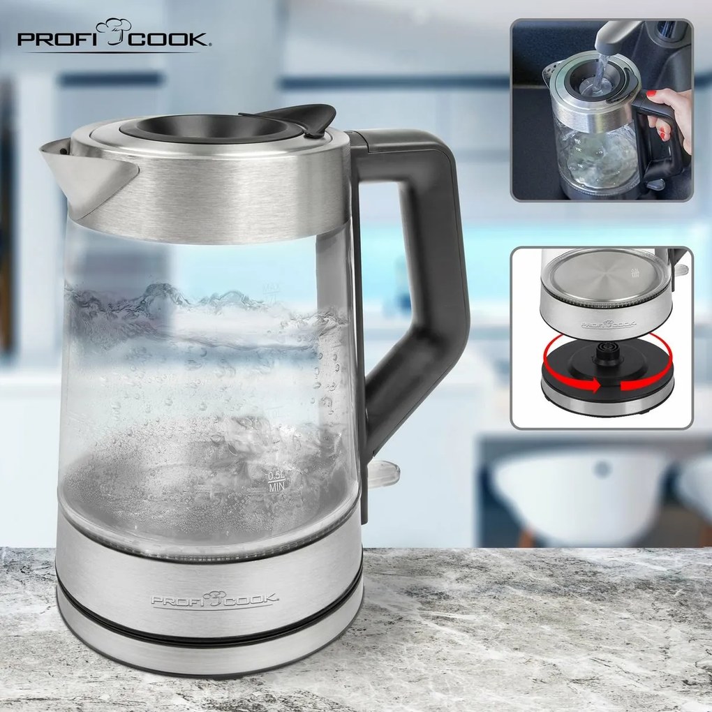 ProfiCook WKS 1190 G gyorsforraló, 1,7 l