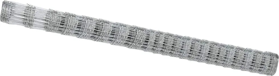 vidaXL Legelőkerítés Ezüst 25 x 1,6 m Horganyzott acél