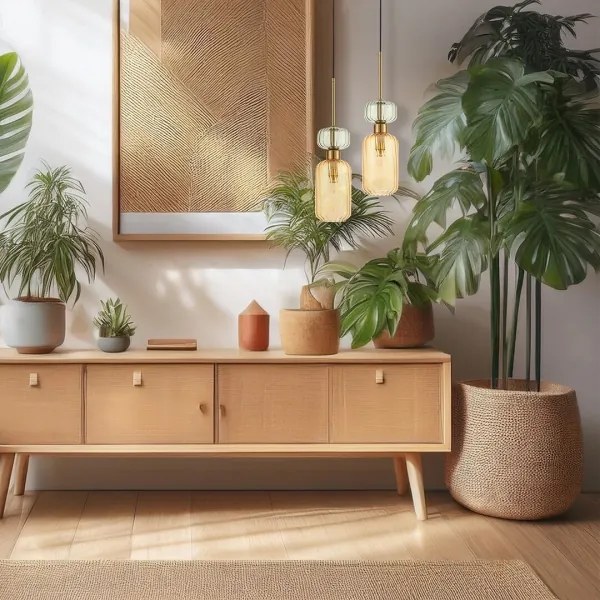 Csillár zsinóron MOLLY 1xE14/40W/230V átm. 12 cm arany/narancs/zöld