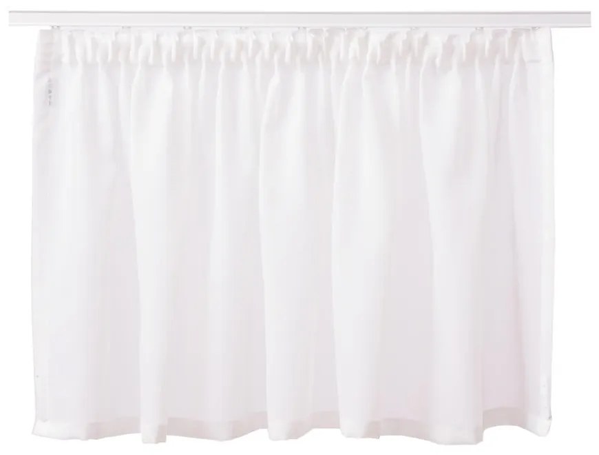 Fehér voile fényáteresztő függöny 150x50 cm Avenue – Mendola Fabrics
