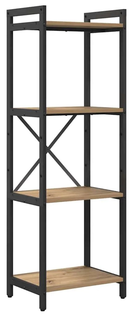 Könyvszekrény kézműves tölgy 40 x 30 x 118 cm Faanyag