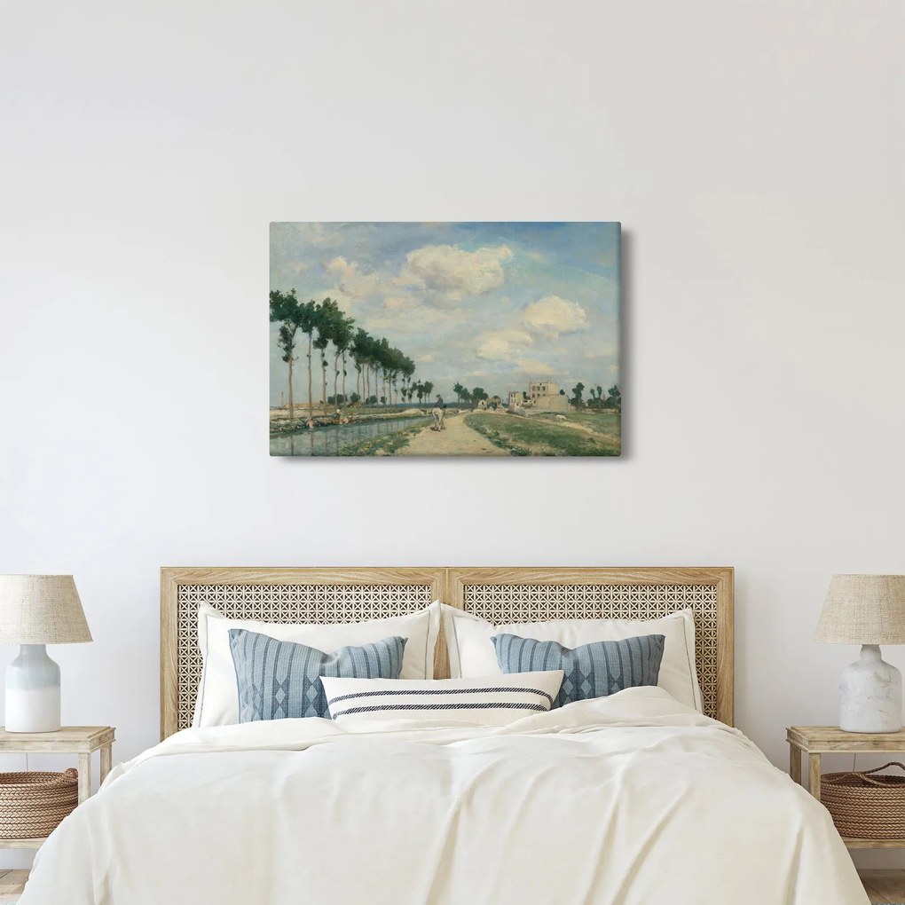 Kép - Johan Barthold Jongkind, The Towpath, reprodukciók (90x60 cm)