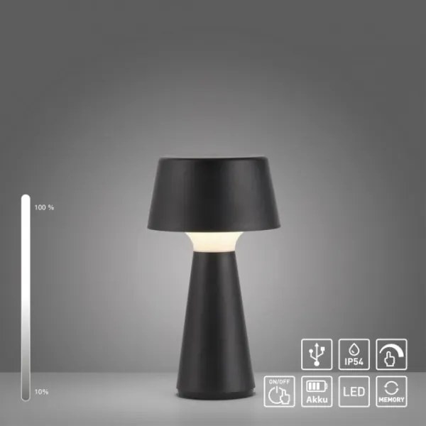 JUST LIGHT. 19260-18 - LED Dimmelhető kültéri lámpa ABERA LED/3W/3,7V IP54