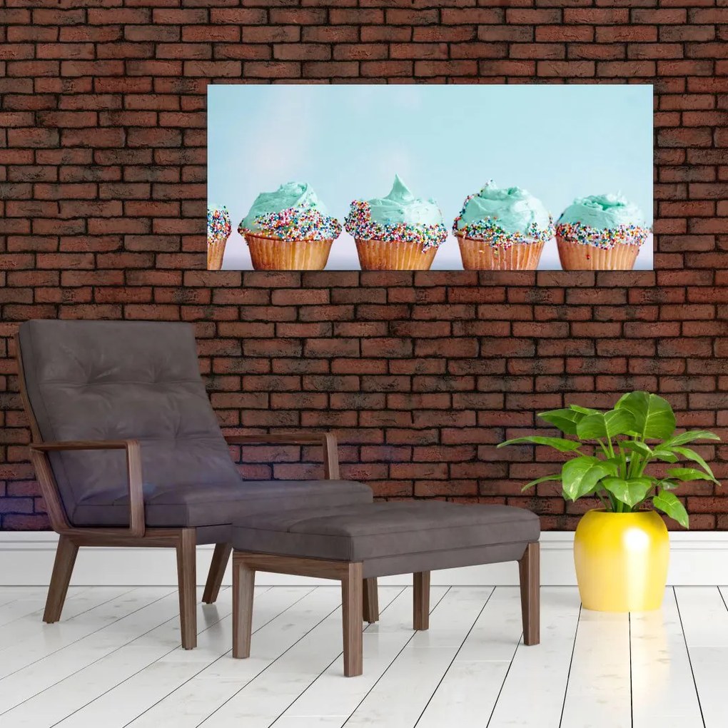 Cupcakes képe (120x50 cm)