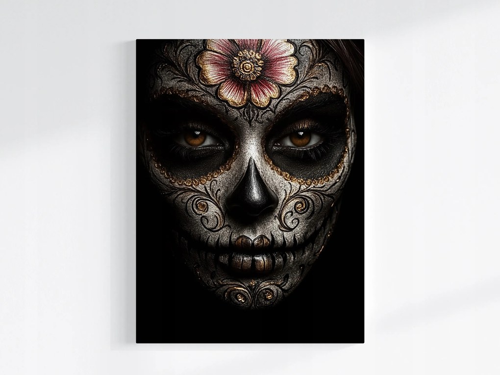 Canvas Vászonkép Portré Halottak Ünnepe Mexikó La Catrina 60x80