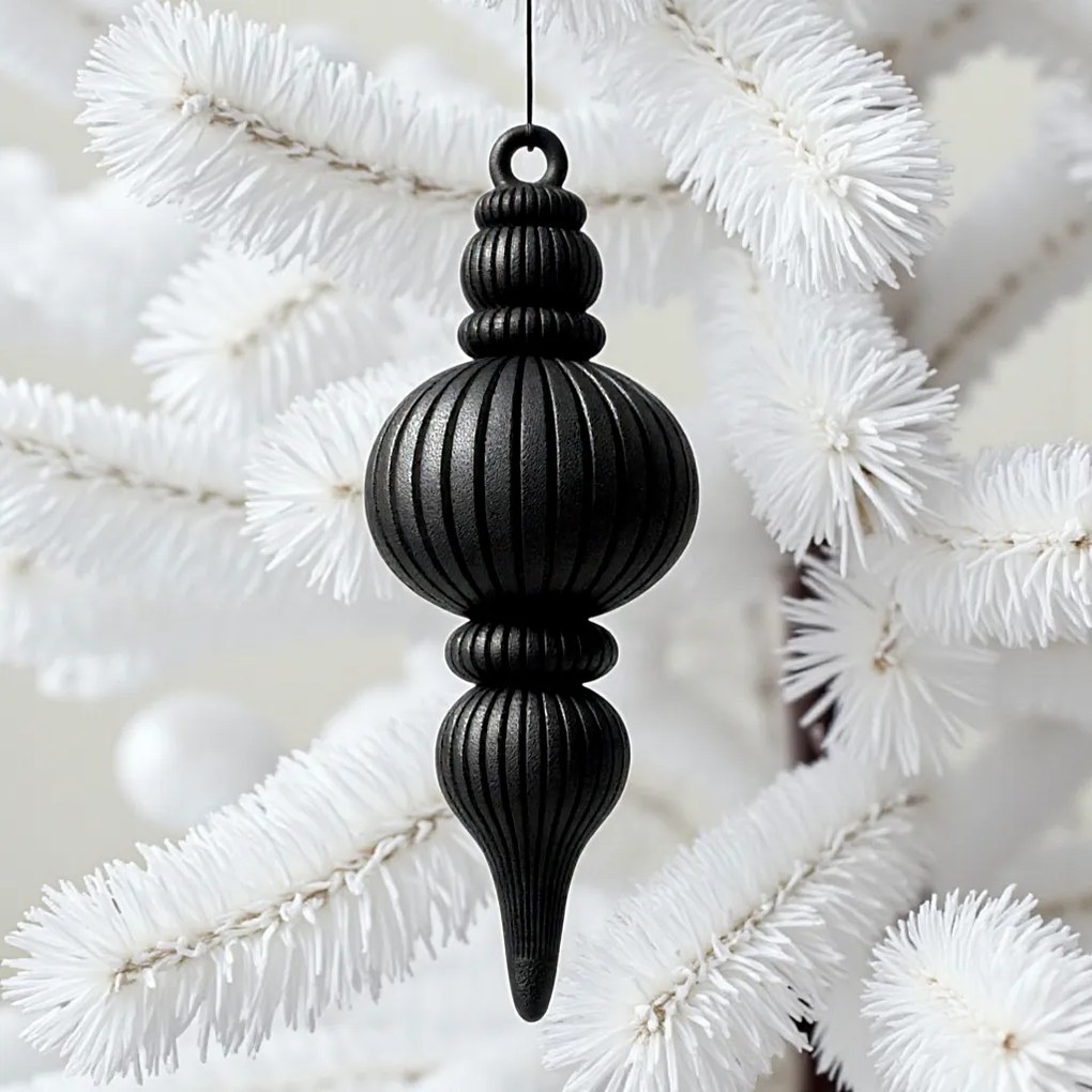 Elegáns minimalista bordázott labda Fekete törhetetlen Ökológiai