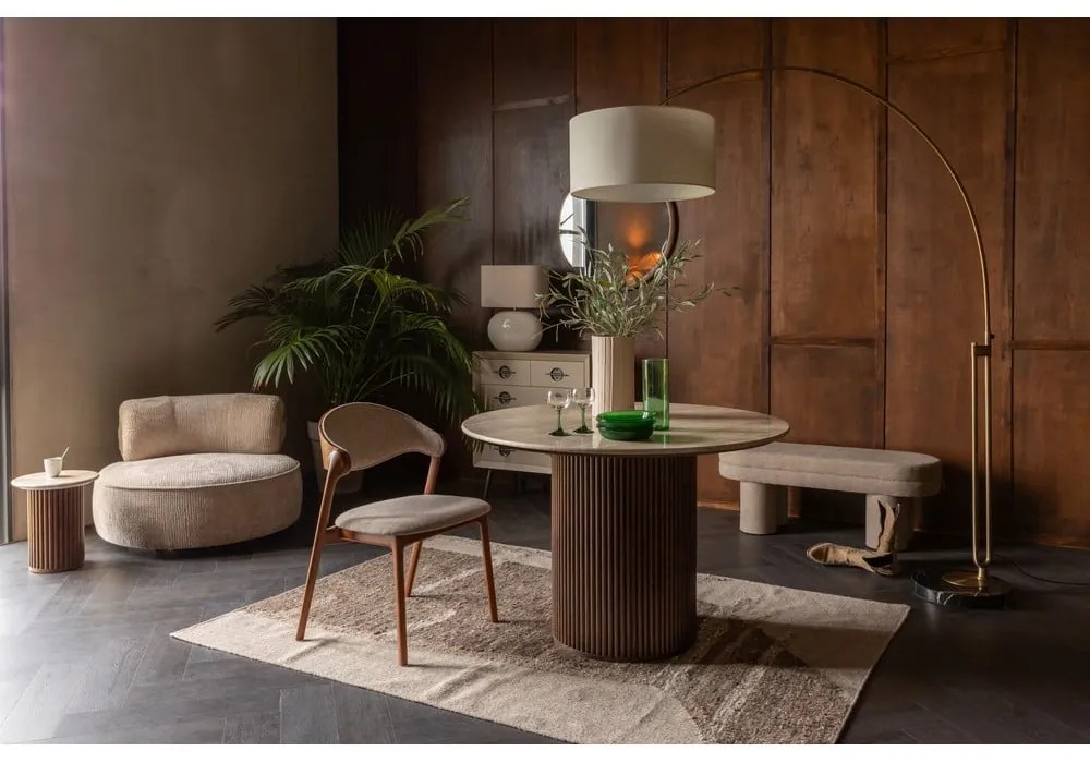 Bézs buklé pad Fern – Dutchbone