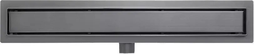 AREZZO design 2in1 800 mm-es rozsdamentes acél folyóka, gunmetal