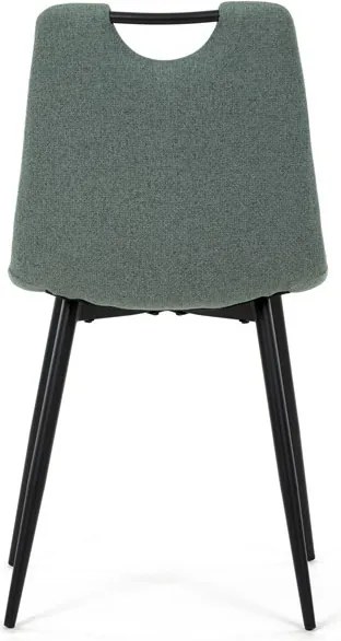 Étkezőszék, zöld, szövet, DCL-V2017 GRN2