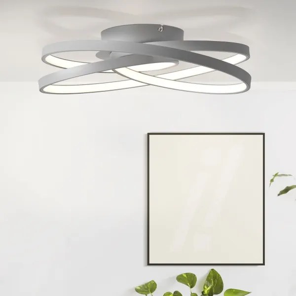 Brilliant - LED Mennyezeti lámpa LABYRINTH LED/40W/230V átm. 39,5 cm szürke
