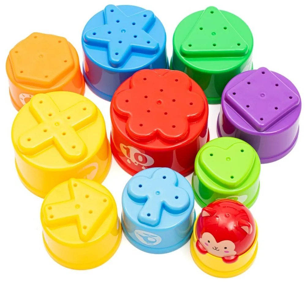 Baby Mix oktató csészék dallammal, 10 db