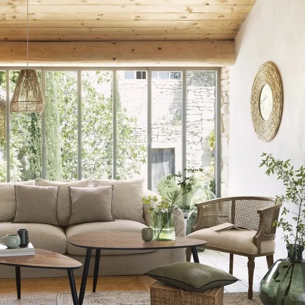 Atmosphera - Fali tükör LORENA átm. 75 cm vízi jácint