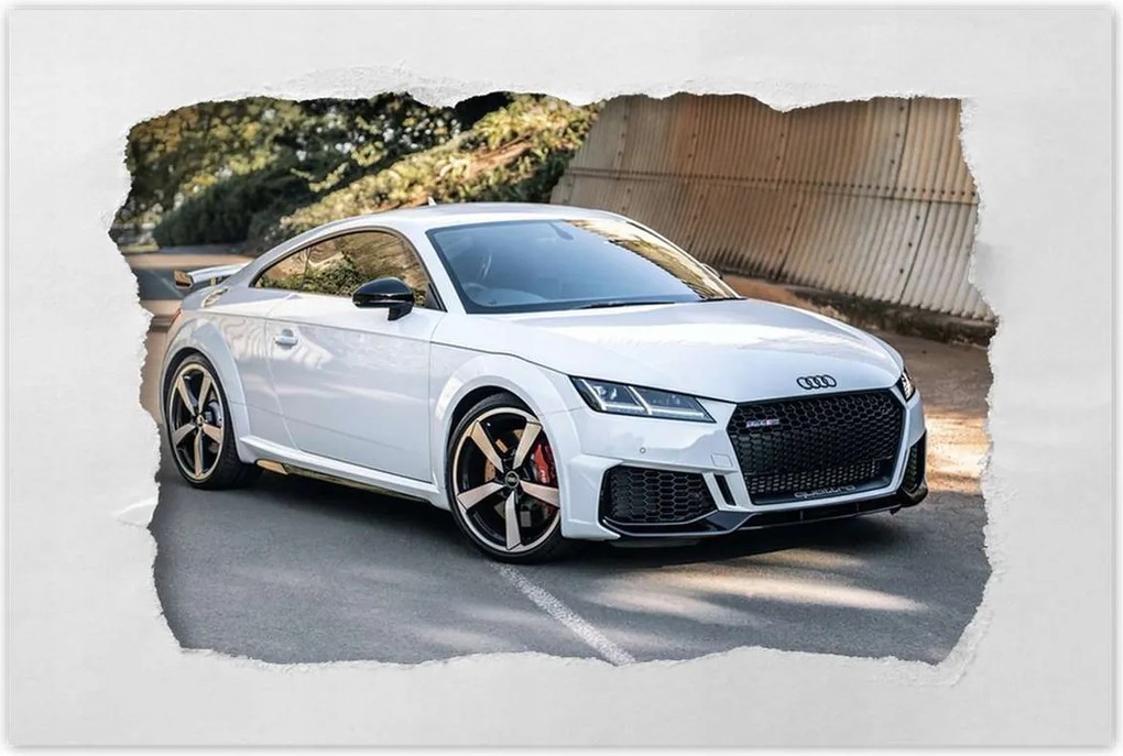 Poszter 60x40 Fehér Audi Quattro Tt Rs