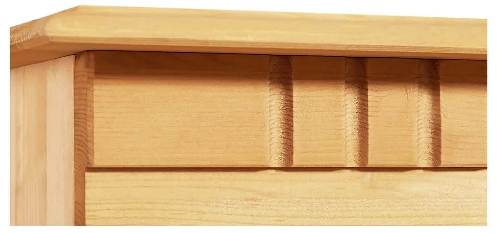 Natúr színű borovi fenyő tálalószekrény 95x35 cm Lisa – Støraa
