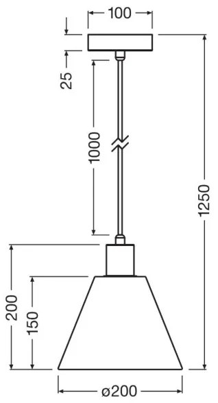Ledvance - Csillár zsinóron DECOR RAFFIA 1xE27/15W/230V raffia háncs