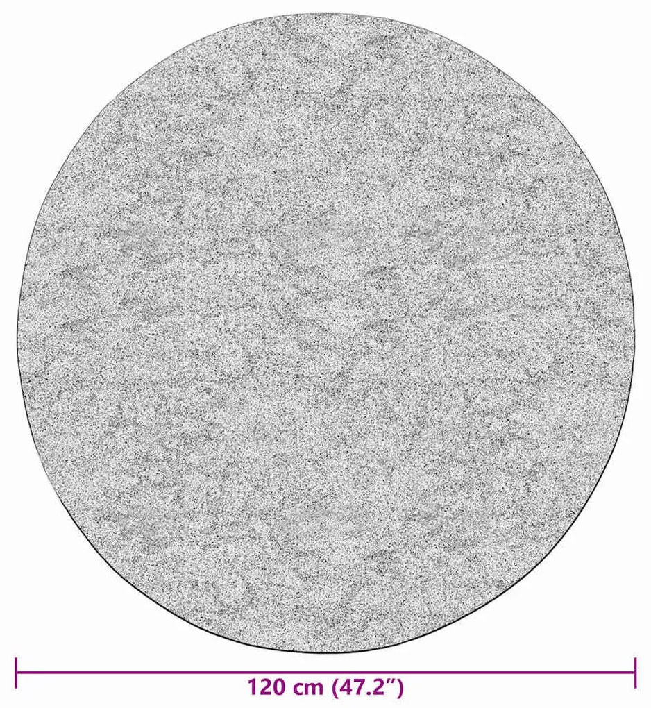 szürke csúszásmentes mosható szőnyeg φ 120 cm