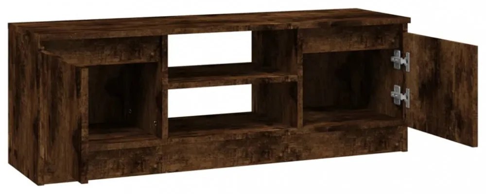 füstös tölgy színű TV-szekrény ajtóval 102 x 30 x 36 cm