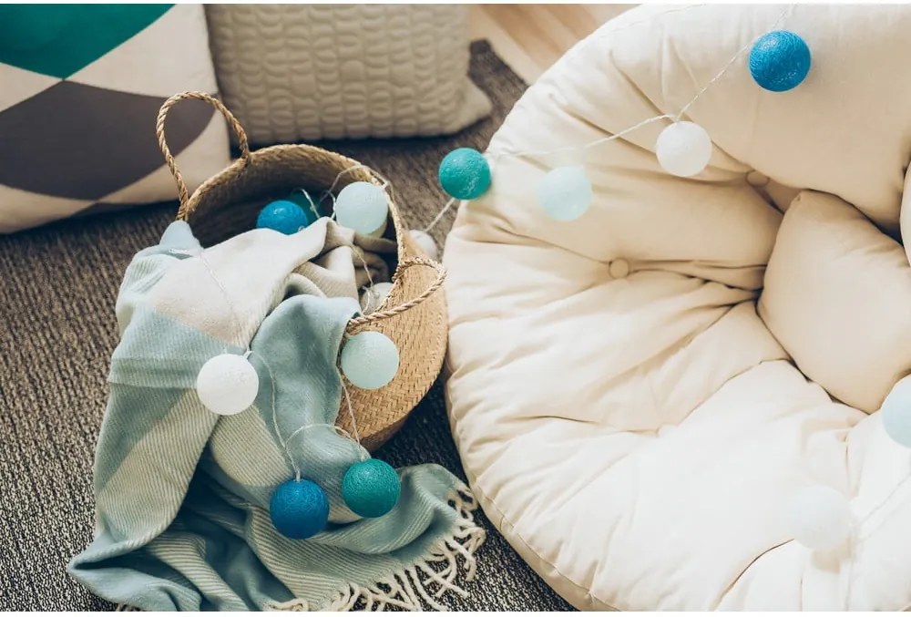 Színes LED fényfüzér, 30 gömbbel - Bonami Essentials