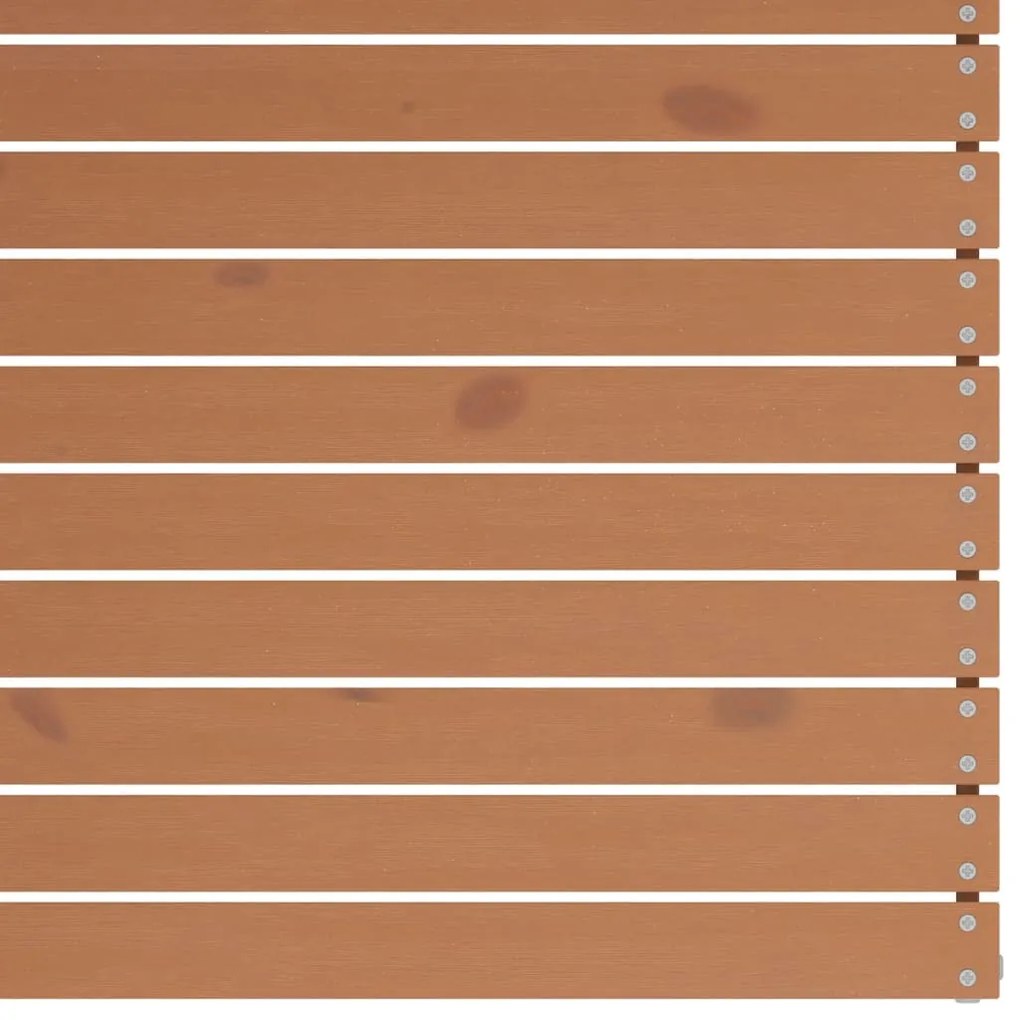 2 db mézbarna tömör fenyőfa kerti sarokkanapé