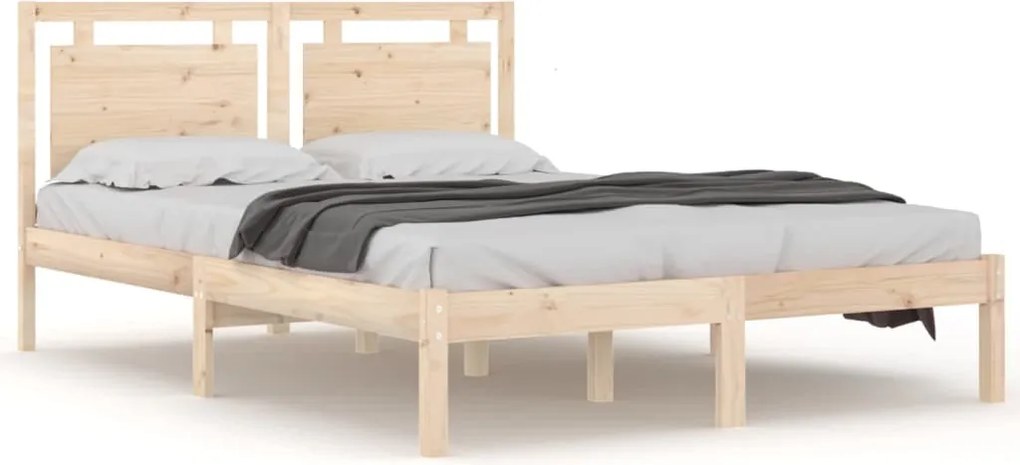 vidaXL tömör fa ágykeret 200 x 200 cm