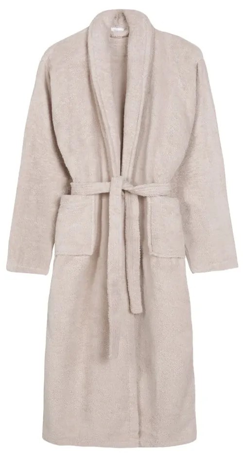 Bézs pamut fürdőköpeny XL/XXL Terry – HIP
