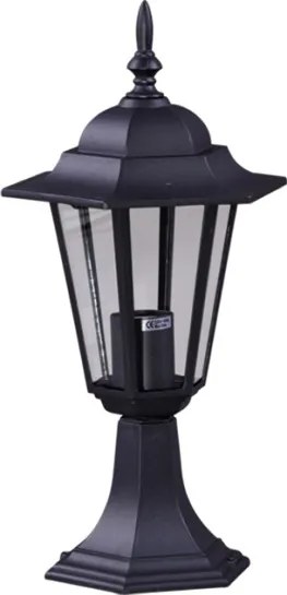 KAJA K-5009S_CZARNY Klasszikus Kültéri Állólámpa Fekete E27 IP44