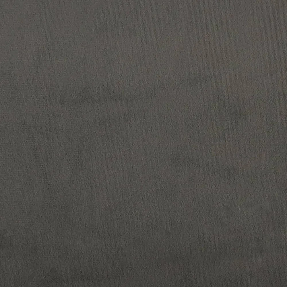 sötétszürke bársony fejtámla 90x7x78/88 cm