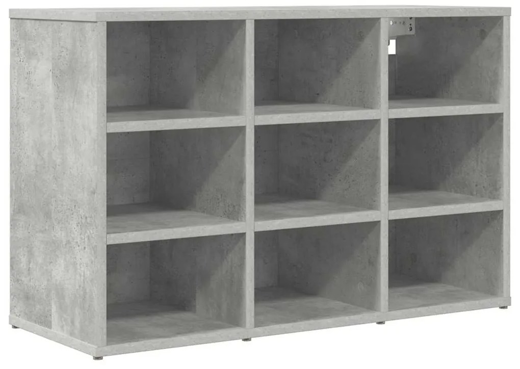 Cipősszekrény polcokkal Beton szürke 77.5 x 30 x 51 cm Faanyag