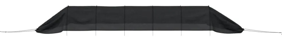 fekete acél és polietilén háló alagút 300 x 50 x 48,5 cm