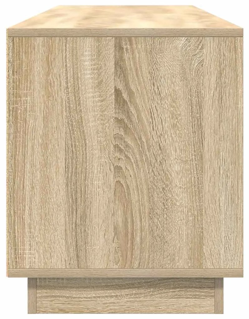 sonoma-tölgy színű TV-szekrény LED-lámpákkal 193,5x41x50 cm