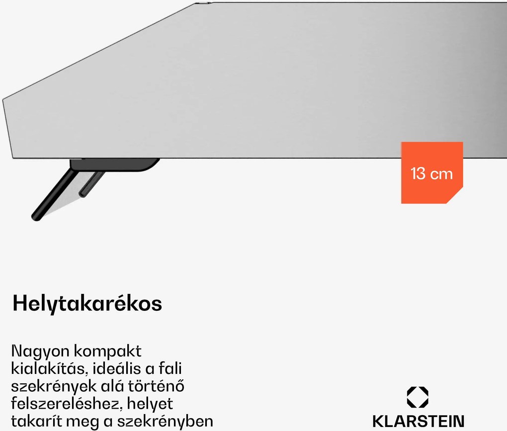 Klarstein Purista Force páraelszívó, Kompakt, 384,8 m³/h, EEK C, Kettős motoros technológia