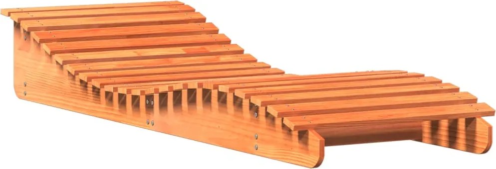 vidaXL viaszbarna tömör fenyőfa napozóágy 205 x 70 x 31,5 cm