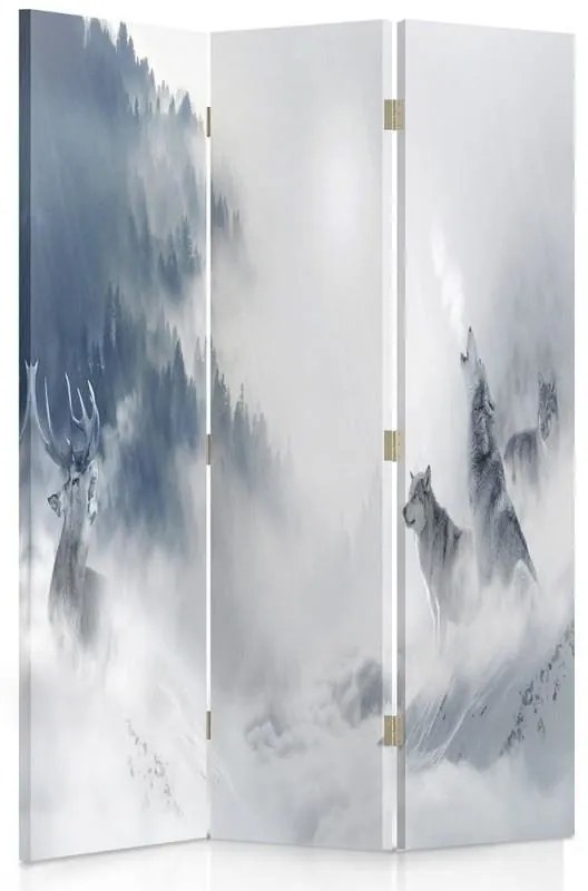 Gario Paraván Állatok télen Méret: 180 x 170 cm, Kivitelezés: Klasszikus paraván