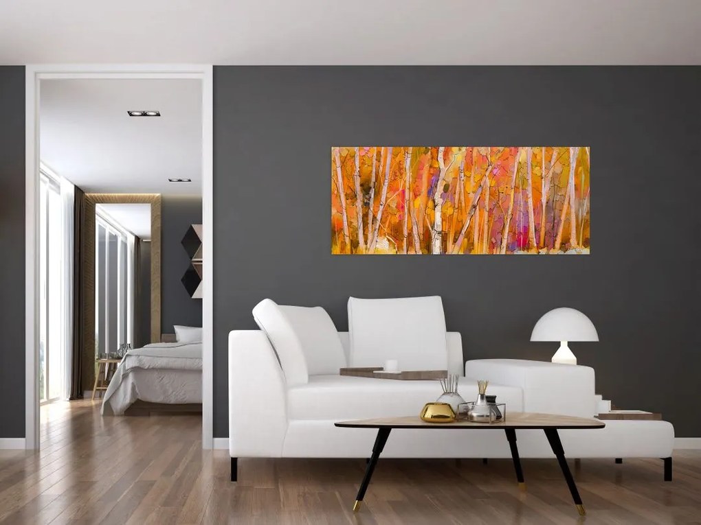 Kép - őszi erdő (120x50 cm)