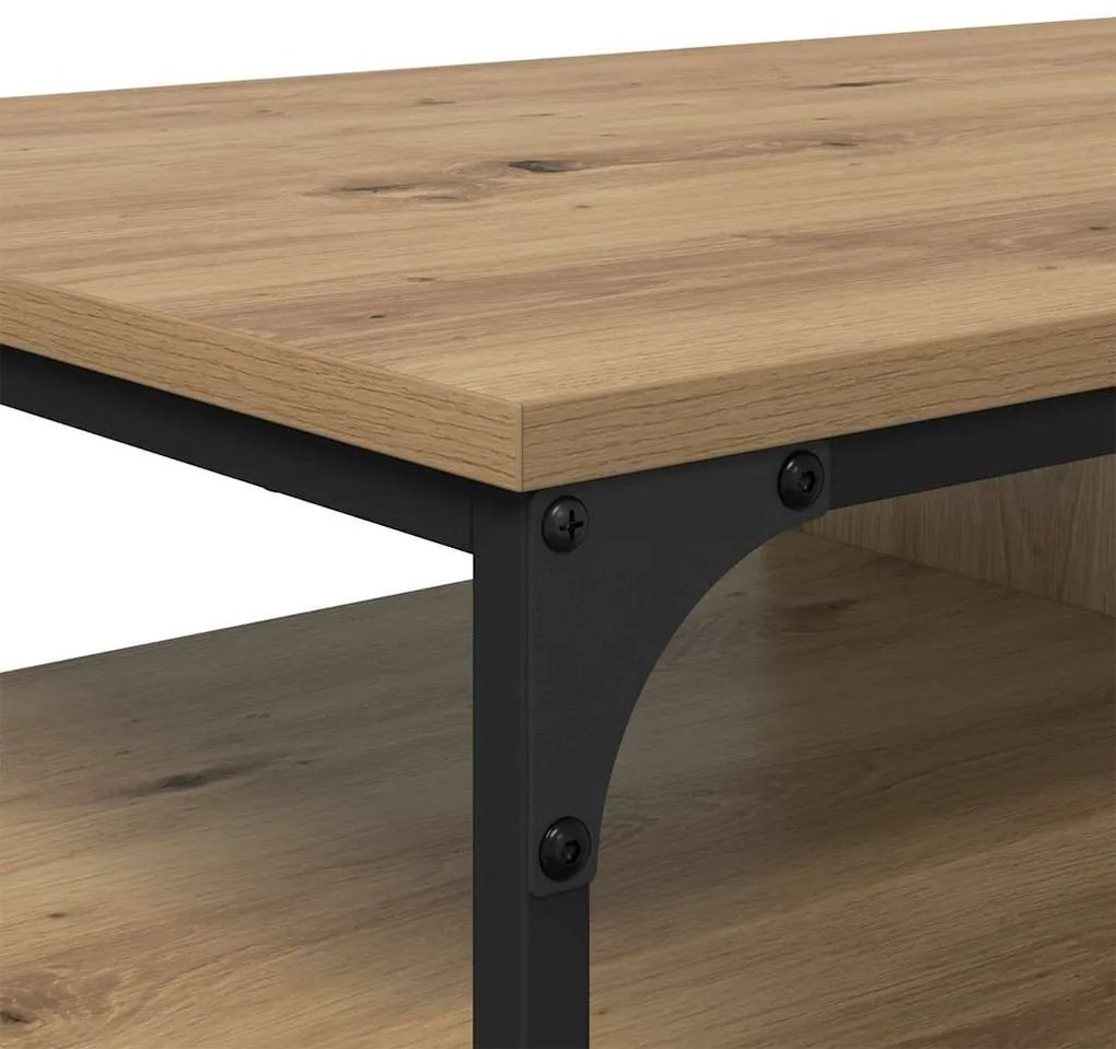 vidaXL Dohányzóasztal Artisan tölgy 100 x 50 x 45 cm Faanyag